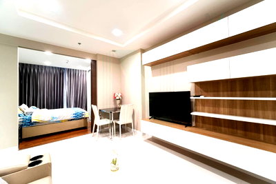 ขายคอนโด : ขายคอนโด เดอะ เมโทรโพลิส สำโรง อินเตอร์เชนจ์ อาคาร 1 ชั้น 38 1 ห้องนอน ขนาด 32.64 ตรม ใกล้ BTS สำโรง