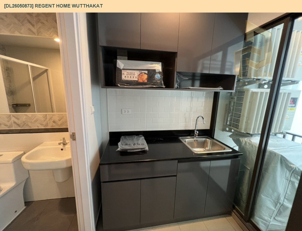 รูป DL26050873 ให้เช่าคอนโด  รีเจ้นท์ โฮม วุฒากาศ (Regent Home Wutthakat) ใกล้ BTS วุฒากาศ พร้อมเข้าอยู่ โทรด่วน 0653619502 LineID @897iyzll - รูปที่ 7/9
