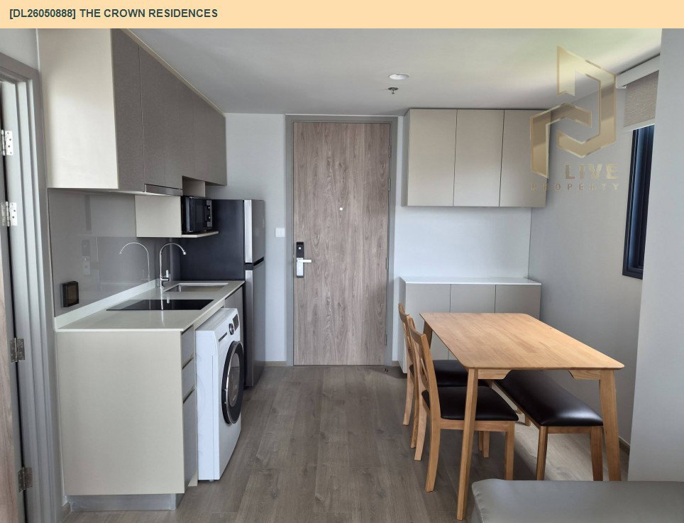 รูป DL26050888 ให้เช่าคอนโด เดอะ คราวน์ เรสซิเดนท์เซส (The Crown Residences) ใกล้ - พร้อมเข้าอยู่ โทรด่วน 0653619502 LineID @897iyzll - รูปที่ 4/8