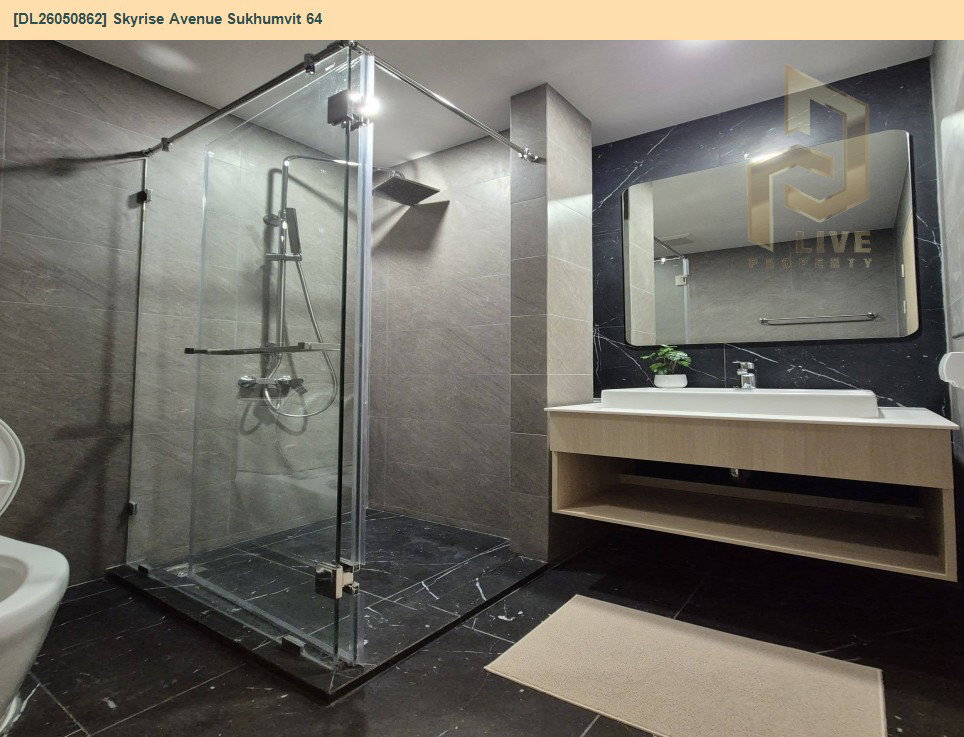 รูป DL26050862 ให้เช่าคอนโด สกายไรส์ อเวนิว สุขุมวิท 64 (Skyrise Avenue Sukhumvit 64) ใกล้ BTS ปุณณวิธี พร้อมเข้าอยู่ โทรด่วน 0614453194 LineID @162cjixi - รูปที่ 8/9