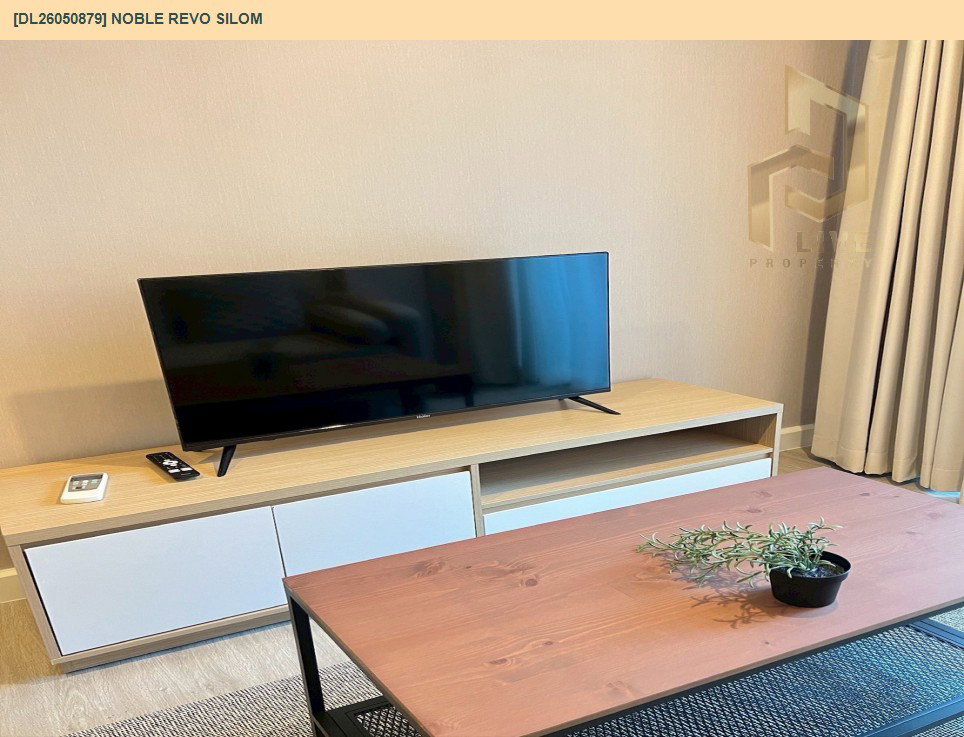 รูป DL26050879 ให้เช่าคอนโด โนเบิล รีโว สีลม (Noble Revo Silom) ใกล้ BTS สุรศักดิ์ พร้อมเข้าอยู่ โทรด่วน 0614453194 LineID @162cjixi - รูปที่ 8/9