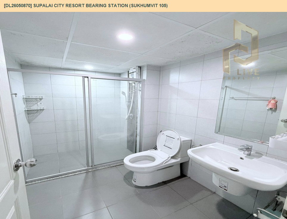 รูป DL26050870 ให้เช่าคอนโด ศุภาลัย ซิตี้ รีสอร์ท สถานีแบริ่ง (สุขุมวิท 105) (Supalai City Resort Bearing Station (Sukhumvit 105)) ใกล้ BTS แบริ่ง พร้อมเข้าอยู่ โทรด่วน 0653619502 LineID @897iyzll - รูปที่ 8/10