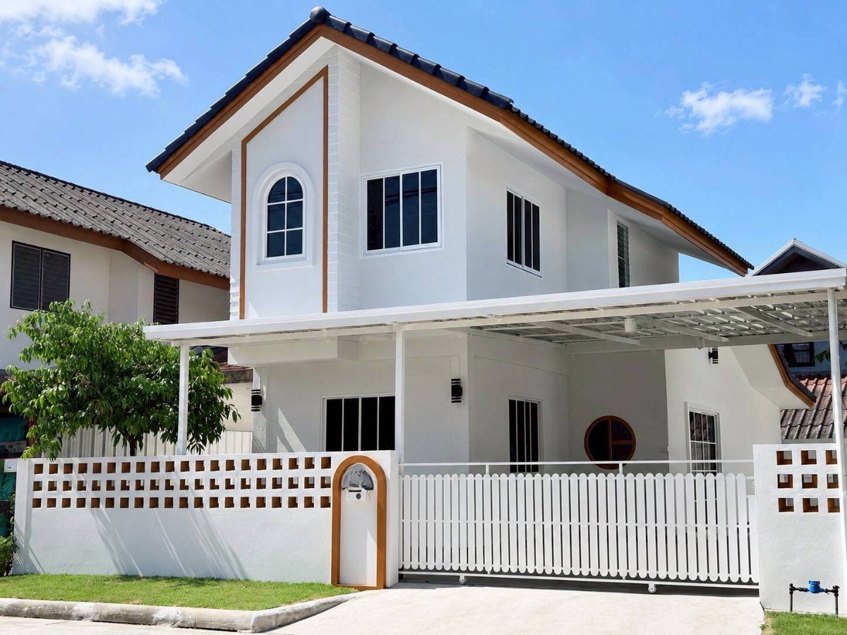 รูป ขายบ้านเดี่ยวสองชั้น  บ้านในหมู่บ้านเงียบสงบ     บ้านใกล้โรงเรียนนานาชาติ  #หางดง  ราคาเพียง  1.69  ล้านบาท   #CHD101817 - รูปที่ 16/16