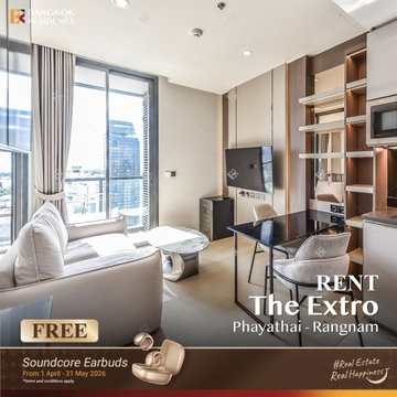 เช่าคอนโด 🌇 The Extro Phayathai-Rangnam 1นอน 32.50ตร.ม. 31k ✨ ยูนิตสวย ชั้นสูง สภาพใหม่ ใกล้ BTS อนุสาวรีย์  