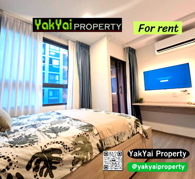 Condos for rent : 🔥 Giants for rent 🔥 New condo, The Muve Bangna 🚄 Near MRT Yellow Line !! Full set of built-in furniture for rent at a price of 8,000 baht only ❗❗