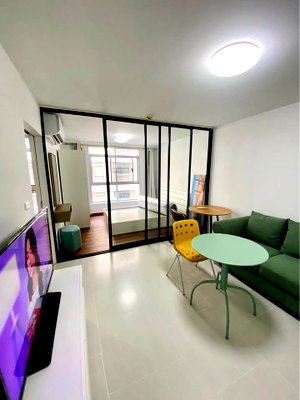 คอนโดให้เช่า : Condo for RENT/SALE : The Link Sukhumvit 50   𝐒𝐢𝐳𝐞 : 32 sqm.  𝐓𝐲𝐩𝐞 : 1 Bed 1 Bath / Pool view  𝐅𝐥𝐨𝐨𝐫 : 4th  Building: 3  