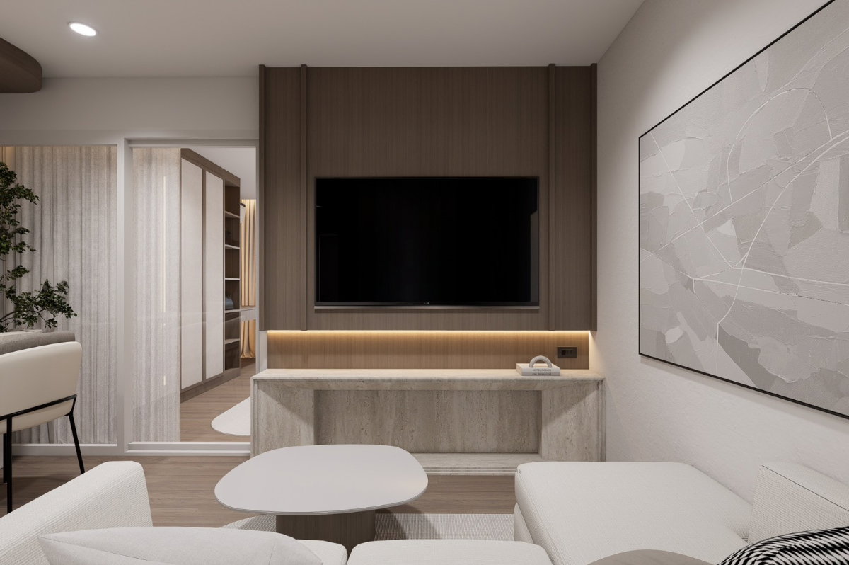 รูป ขายคอนโดเด่น  ห้องPenthouse  ย่านเศรษฐกิจ #C1MG100296  - รูปที่ 2/13