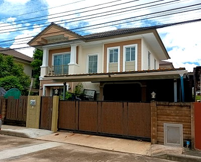 บ้านเดี่ยว 2 ชั้น เนื้อที่ 54.4 ตร.ว. ม.ภัสสร บางนา ถ.บางพลี-กิ่งแก้ว