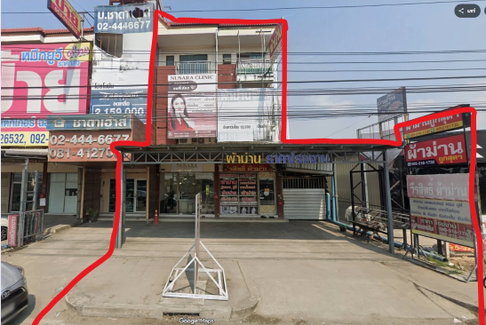 ขายอาคารพาณิชย์ 2 คูหา ทำเลศักยภาพติดถนนบางกรวย–ไทรน้อย มีที่ด้านหลังตึกกว้าง เหมาะสำหรับลงทุน ทำธุรกิจ โชว์รูม ออฟฟิศ คลินิก หรือพักอาศัย
