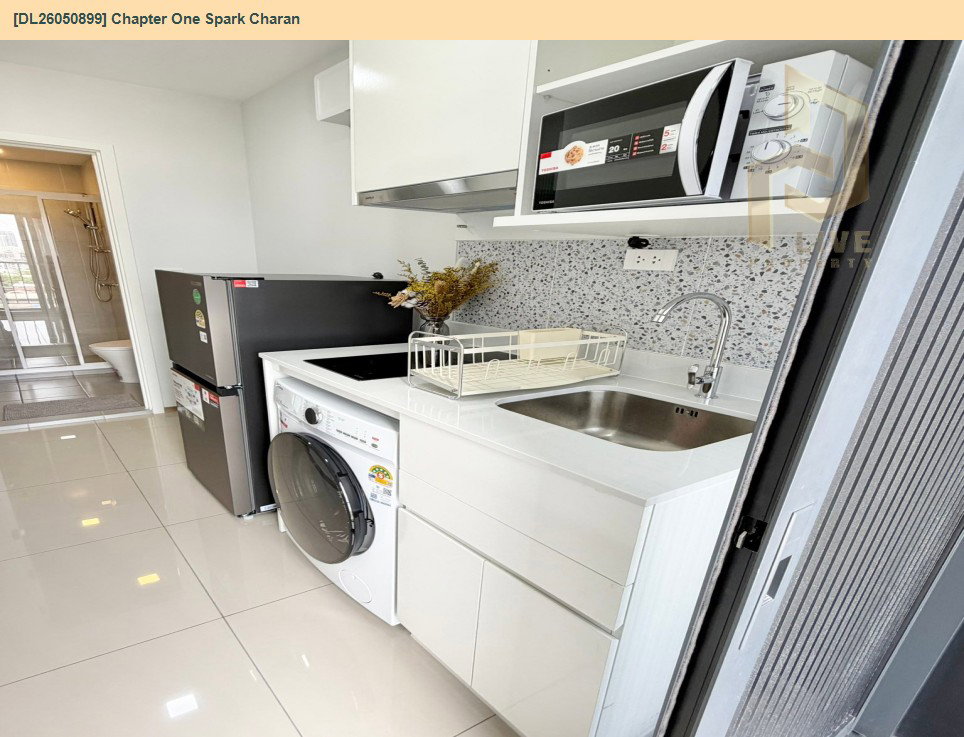 รูป DL26050899 ให้เช่าคอนโด แชปเตอร์ วัน สปาร์ก จรัญ (Chapter One Spark Charan) ใกล้ MRT บางพลัด พร้อมเข้าอยู่ โทรด่วน 0653619502 LineID @897iyzll - รูปที่ 10/10