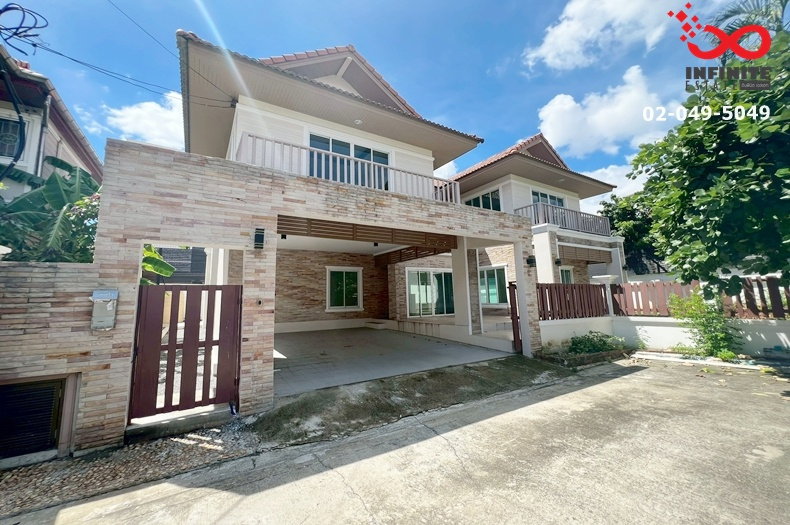 ขายบ้านเดี่ยว : ขายบ้านเดี่ยว หมู่บ้านนนทรี 5 พระราม 5 – นครอินทร์ 2 ชั้น 89.9 ตรว. บ้านสวยพร้อมอยู่