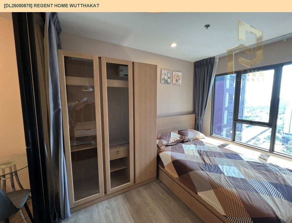 รูป DL26050875 ให้เช่าคอนโด  รีเจ้นท์ โฮม วุฒากาศ (Regent Home Wutthakat) ใกล้ BTS วุฒากาศ พร้อมเข้าอยู่ โทรด่วน 0638692663 LineID @655ebbvc - รูปที่ 2/10