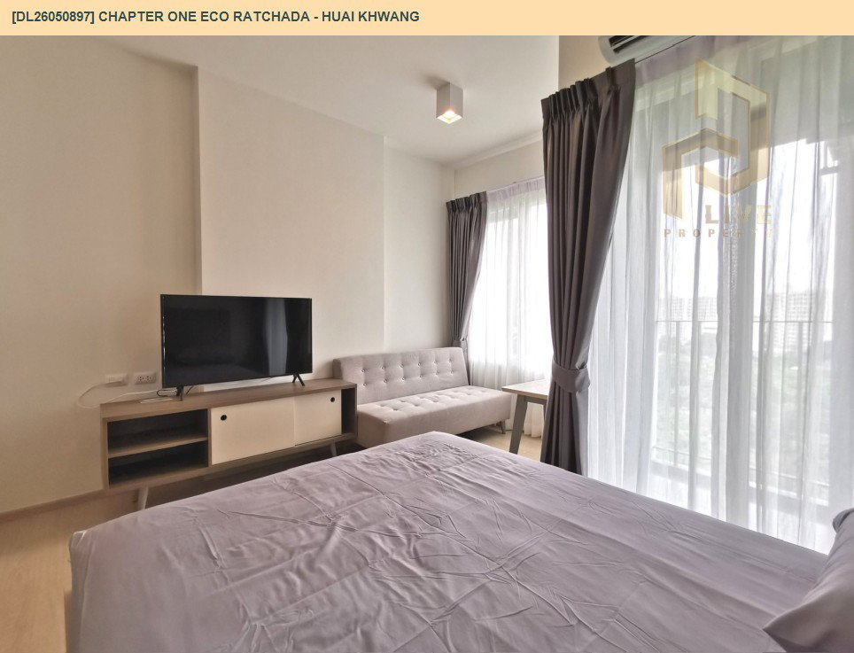 รูป DL26050897 ให้เช่าคอนโด แชปเตอร์ วัน อีโค รัชดา - ห้วยขวาง (Chapter One Eco Ratchada - Huai Khwang ) ใกล้ MRT ห้วยขวาง พร้อมเข้าอยู่ โทรด่วน 0614453194 LineID @162cjixi - รูปที่ 5/10