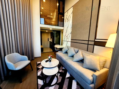 Condos for rent : 🔺 For Rent Condo PARK ORIGIN CHULA - SAMYAN Building 1, Floor 19,Duplex 2 bed room, Room size 48.00 sqm