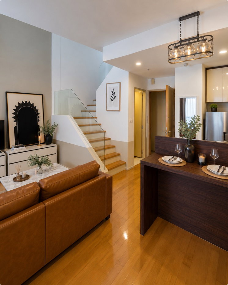 รูป 🔥Available 30June26🔥ห้องสวยDuplex Villa Ratchathewi 1B2B 70 sqm. 32K/Month Call Ms.Angel(Aumi) 0658209572 - รูปที่ 2/12