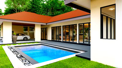 Houses for sale Bang Lamung Chonburi :  For sale brand new pool villa Garden Ville 9
