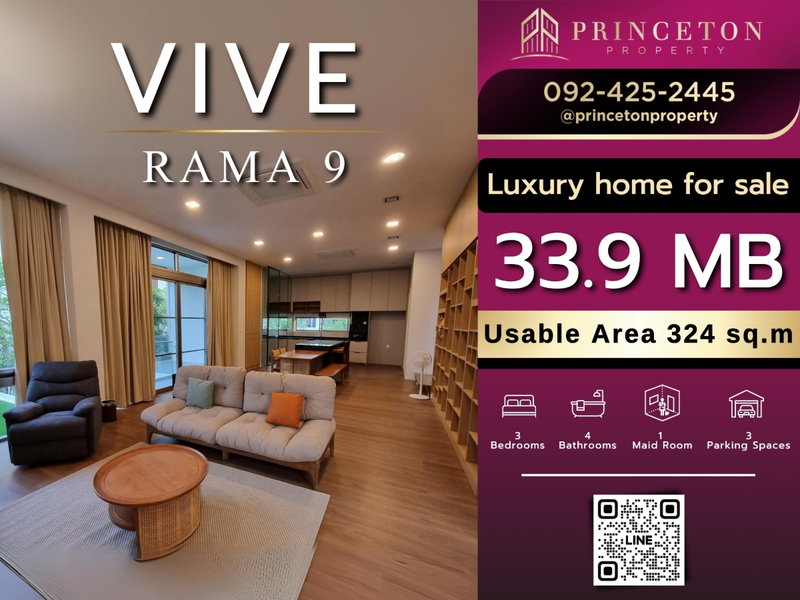Houses for sale : Hot Deal – Don’t Miss Out! VIVE Rama 9 – Best Location in the Project 