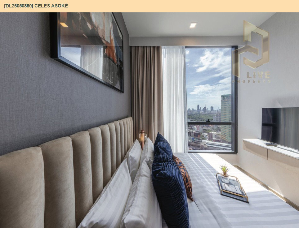 รูป DL26050880 ให้เช่าคอนโด เซอเลส อโศก (CELES Asoke) ใกล้ BTS อโศก พร้อมเข้าอยู่ โทรด่วน 0653619502 LineID @897iyzll - รูปที่ 8/15