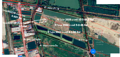 ขายที่ดิน : ขายที่ดิน29.196 ไร่ ผังสีเหลือง ย3-ย5  สำหรับบ้านจัดสรร,โรงงานหลายประเภท,โกดัง สมุทรปราการ บางพลี + ต.แพรกษา สวย โอกาสสูง ติด,ใกล้ถ.แพรกษาส่วนต่อขยาย