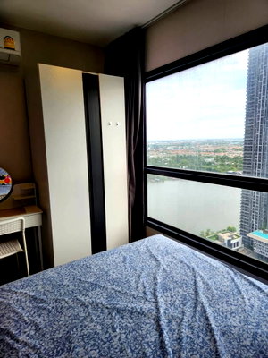 Condos for rent Tesco Lotus Superstore Rattanathibet : code : K25 The Politan Rive Bedroom : 1