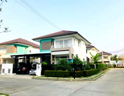 Houses for sale Bangkok : 🔥 Corner Single House for Sale Trendy Tara Romklao near Suvarnabhumi Airport