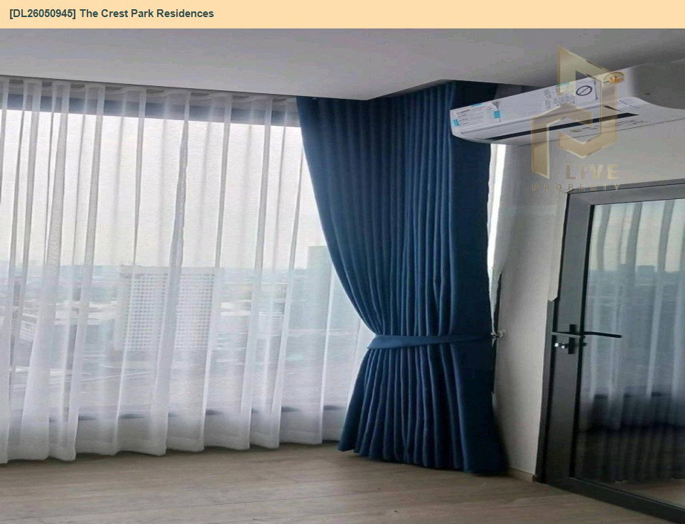 รูป DL26050945 ให้เช่าคอนโด เดอะ เครสท์ พาร์ค เรสซิเดนซ์  (The Crest Park Residences) ใกล้ MRT พหลโยธิน พร้อมเข้าอยู่ โทรด่วน 0638692663 LineID @655ebbvc - รูปที่ 4/7