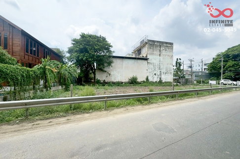 ขายที่ดิน 233 ตร.ว. ถนนจตุโชติ - สุขาภิบาล 5 แปลงมุม ใกล้ทางด่วนฉลองรัช