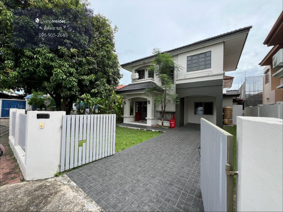 รูป ขายบ้านเดี่ยว หมู่บ้านชลลดา สายไหม 4 ห้องนอน 86 ตรว. พื้นที่สนามหญ้ากว้างขวาง ต่อเติมได้เยอะ ใกล้ รพ.ภูมิพลฯ , BTS คูคต และ สนามบินดอนเมือง - รูปที่ 2/15