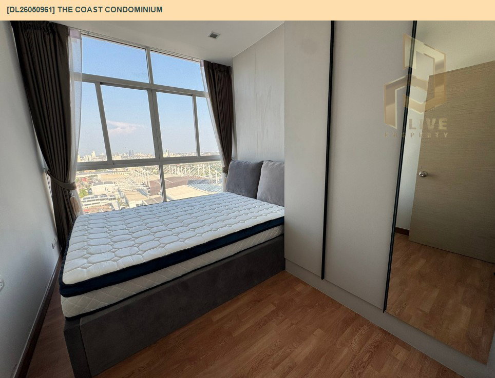 รูป DL26050961 ให้เช่าคอนโด เดอะ โคสต์ คอนโดมิเนียม (The Coast Condominium) ใกล้ BTS บางนา พร้อมเข้าอยู่ โทรด่วน 0638692663 LineID @655ebbvc - รูปที่ 6/8