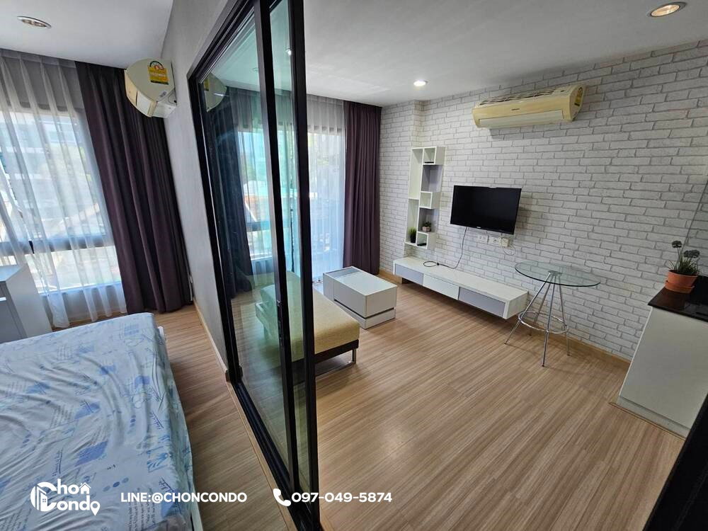 รูป D2 condo ชั้น3 บางแสน ------ ห้องว่าง 06 มิ.ย. 2569---แอร์ 2 ตัว ------Tel 097-049-5874 (Line: @choncondo มี@ด้วย) - รูปที่ 5/12