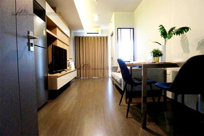 Condos for rent : IDEO S93 condo for rent, 1 bedroom, 36 square meters, north facing, corner unit, with bathtub.