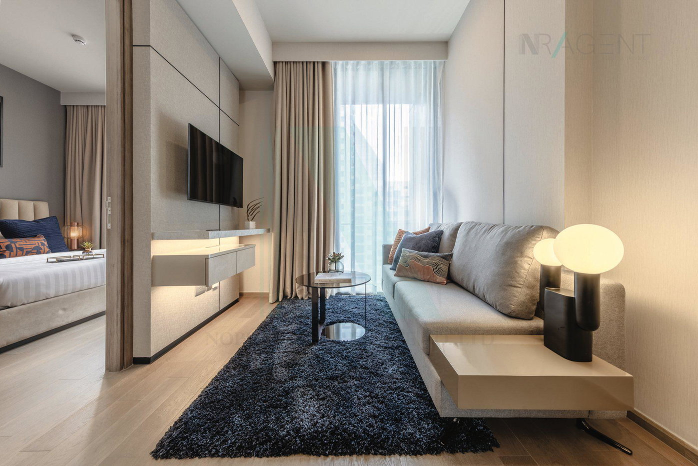 รูป 🚩 ให้เช่าคอนโด เซอเลส อโศก อาคาร 1 ชั้น 24 1 ห้องนอน ขนาด 42 ตรม ใกล้ เทอร์มินัล 21 - รูปที่ 3/8