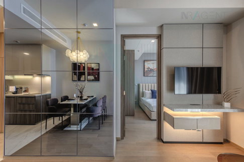 🎉 For Rent Condo CELES ASOKE Building 1, Floor 24,1 bed room, Room size 42 sqm