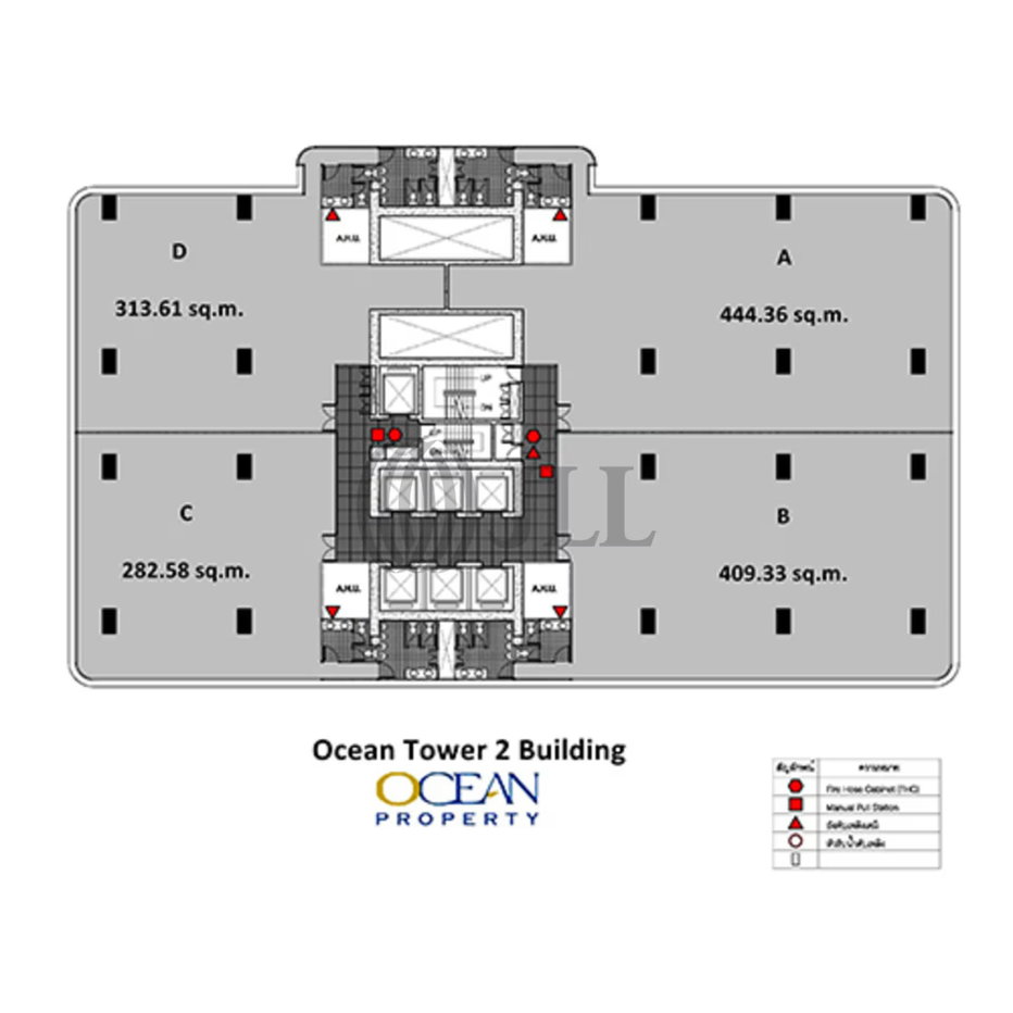 picture Office for rent @Ocean Tower 2, Fl.14 - 12/13