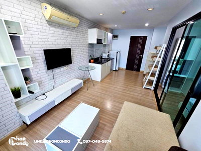 เช่าคอนโด บางแสน : D2 condo ชั้น3 บางแสน ------ ห้องว่าง 06 มิ.ย. 2569---แอร์ 2 ตัว ------Tel 097-049-5874 (Line: @choncondo มี@ด้วย)