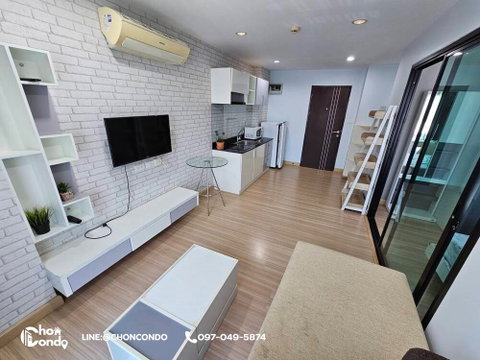 D2 condo ชั้น3 บางแสน ------ ห้องว่าง 06 มิ.ย. 2569---แอร์ 2 ตัว ------Tel 097-049-5874 (Line: @choncondo มี@ด้วย)