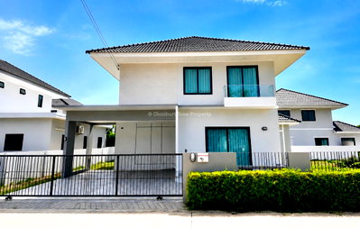 บ้านเดี่ยว ชลบุรี : ขายบ้านเดี่ยวหลังใหญ่ พื้นที่เยอะมาก ม.มณีรินทร์ไพรเวทซี่ ศรีราชา