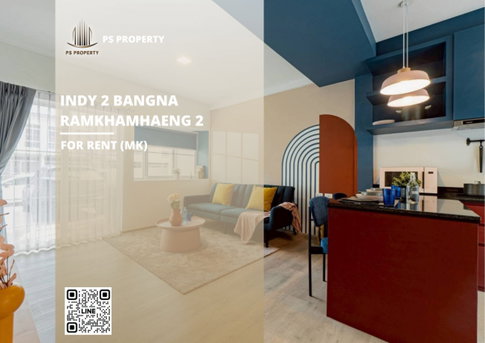 Townhouse for rent ✨ Indy 2 Bangna-Ramkhamhaeng 2 ✨ 2 bedrooms, 3 bathrooms, fully furnished and equipped with appliances.
