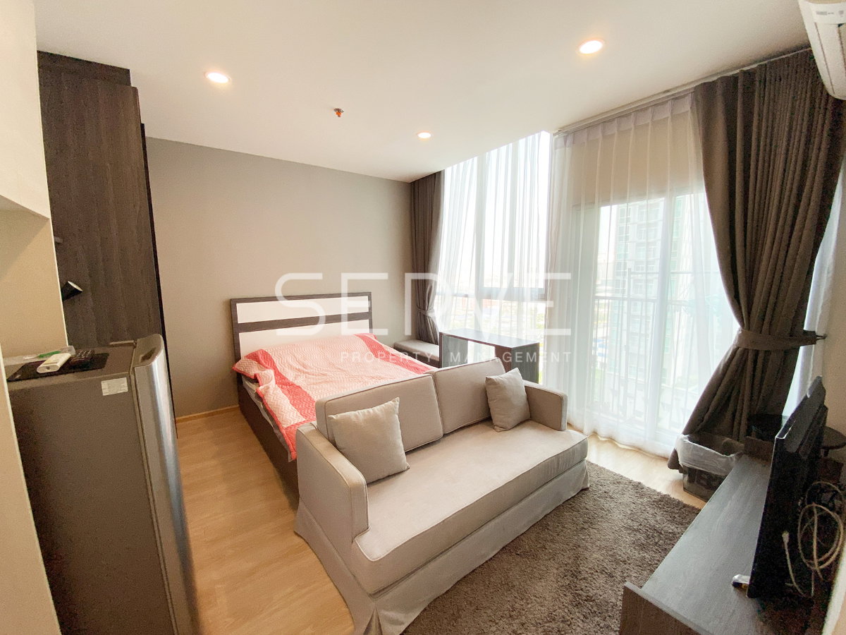รูป 🔥ราคาดีที่สุด! 13K- ห้องสตูดิโอ ตกแต่งสวย วิวโล่ง เฟอร์จัดเต็ม พร้อมเข้าอยู่ คอนโดทำเลดีมาก ติด MRT ศูนย์วัฒนธรรม @ Noble Revolve Ratchada 2 - รูปที่ 7/11