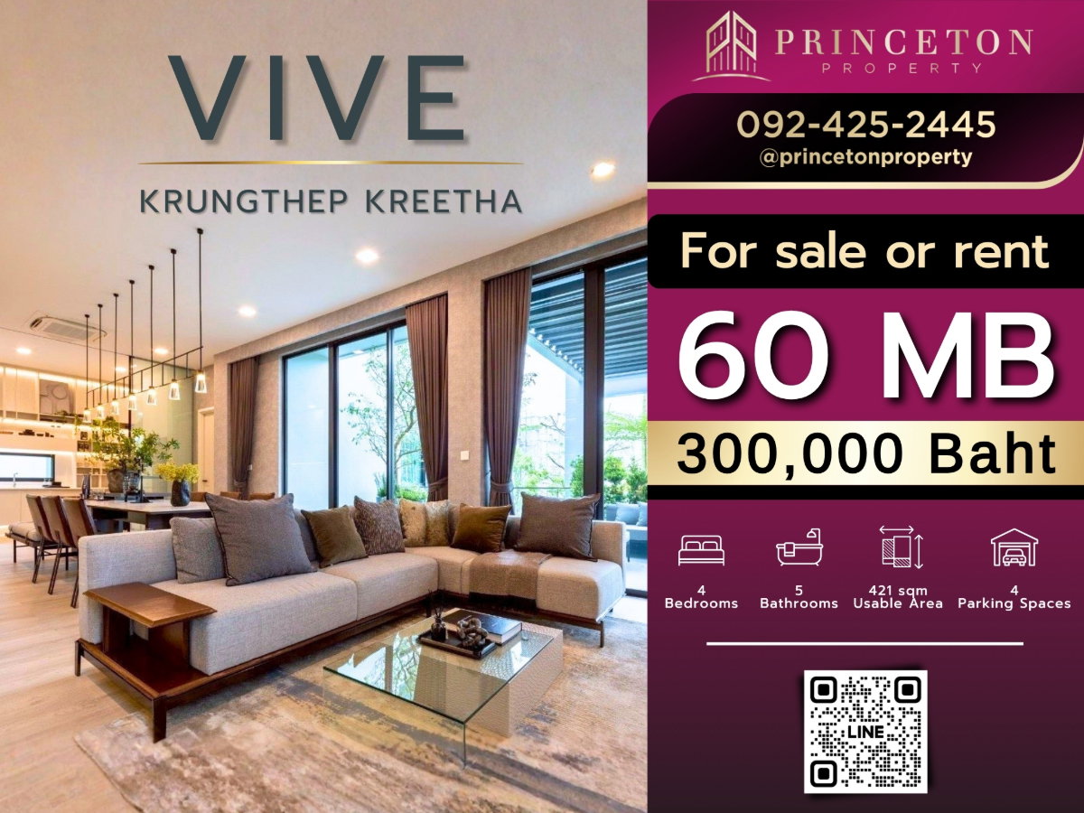 picture House for rent Vive Krungthep Kreetha next to Wellington School - 1/47