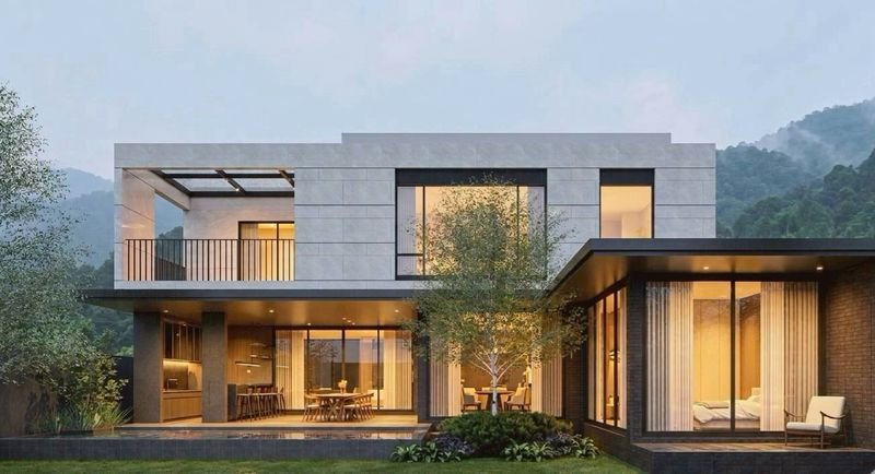 รูป บ้านพร้อมสระว่ายน้ำในตัว บ้านหลังใหญ่บ้านสไตร์ Modern Contemporsry เรียบหรูโปร่งโล่ง ใกล้สนามบิน #C8MG100736 - รูปที่ 1/19