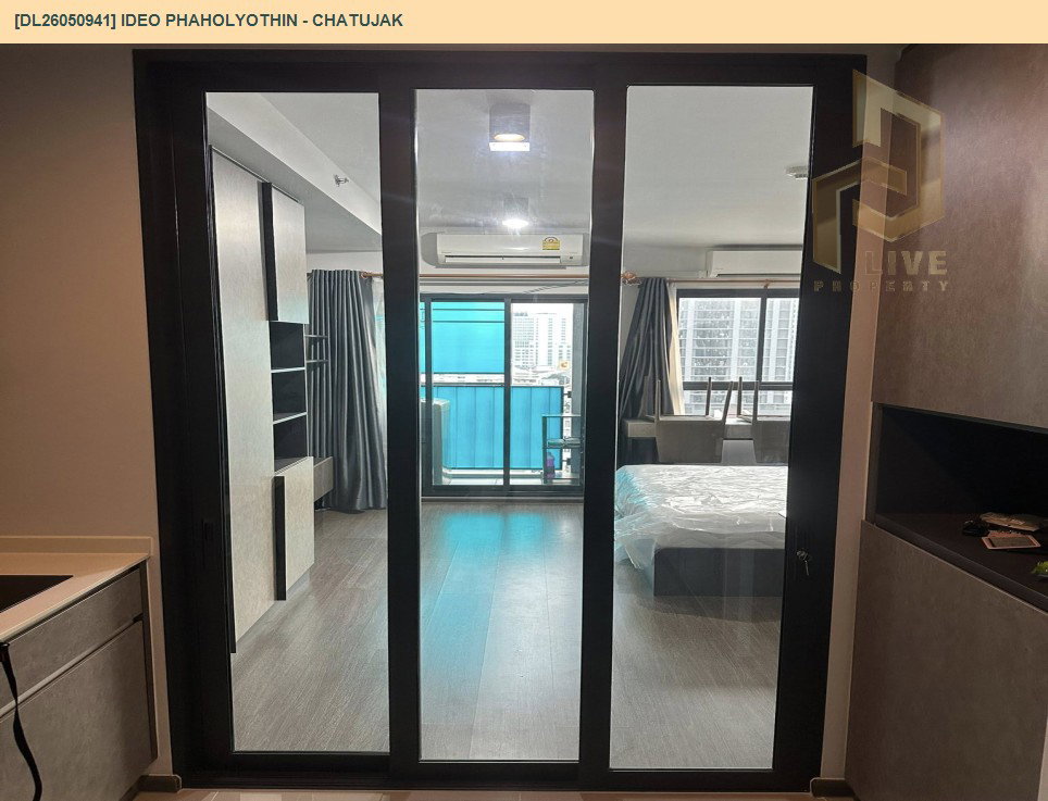 รูป DL26050941 ให้เช่าคอนโด ไอดีโอ พหลโยธิน - จตุจักร (IDEO Phaholyothin - Chatujak) ใกล้ BTS สะพานควาย พร้อมเข้าอยู่ โทรด่วน 0614453194 LineID @162cjixi - รูปที่ 9/10