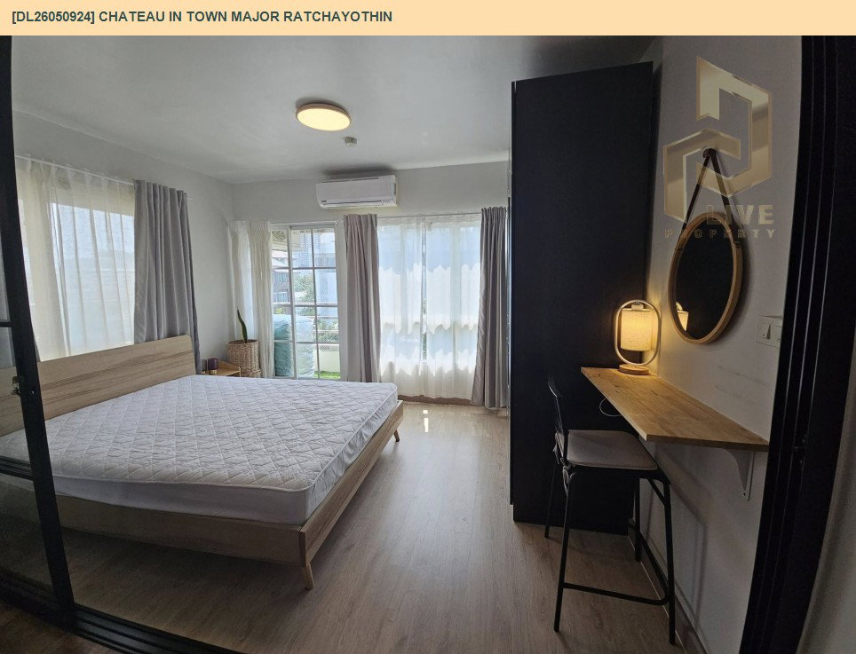 รูป DL26050924 ให้เช่าคอนโด ชาโตว์ อินทาวน์ เมเจอร์ รัชโยธิน (Chateau In Town Major Ratchayothin) ใกล้ BTS รัชโยธิน พร้อมเข้าอยู่ โทรด่วน 0614453194 LineID @162cjixi - รูปที่ 2/10