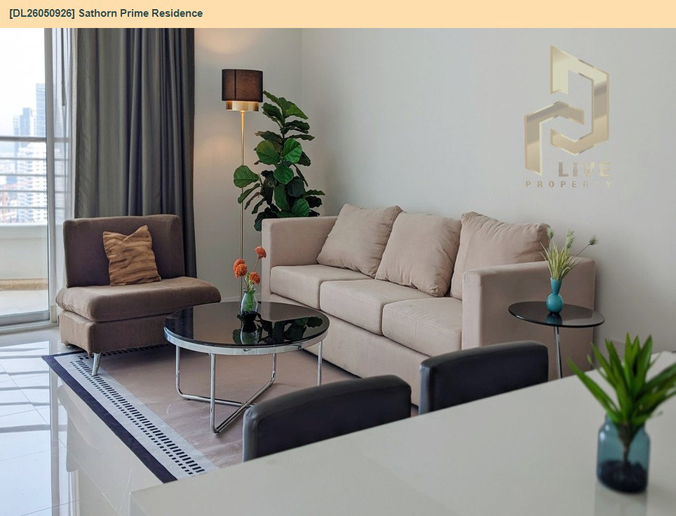 รูป DL26050926 ให้เช่าคอนโด สาทร ไพร์ม เรสซิเดนซ์ (Sathorn Prime Residence) ใกล้ BTS สุรศักดิ์ พร้อมเข้าอยู่ โทรด่วน 0653619502 LineID @897iyzll - รูปที่ 3/12