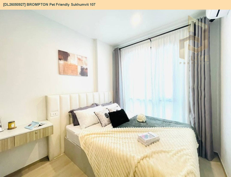 รูป DL26050927 ให้เช่าคอนโด บรอมตัน เพ็ท เฟรนด์ลี่ สุขุมวิท 107 (BROMPTON Pet Friendly Sukhumvit 107) ใกล้ BTS แบริ่ง พร้อมเข้าอยู่ โทรด่วน 0614453194 LineID @162cjixi - รูปที่ 2/11