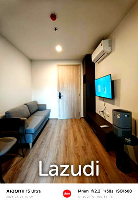 คอนโดให้เช่า : 30.2 sqm modern 1 bedroom condo on 10th floor in Huai Khwang Bangkok