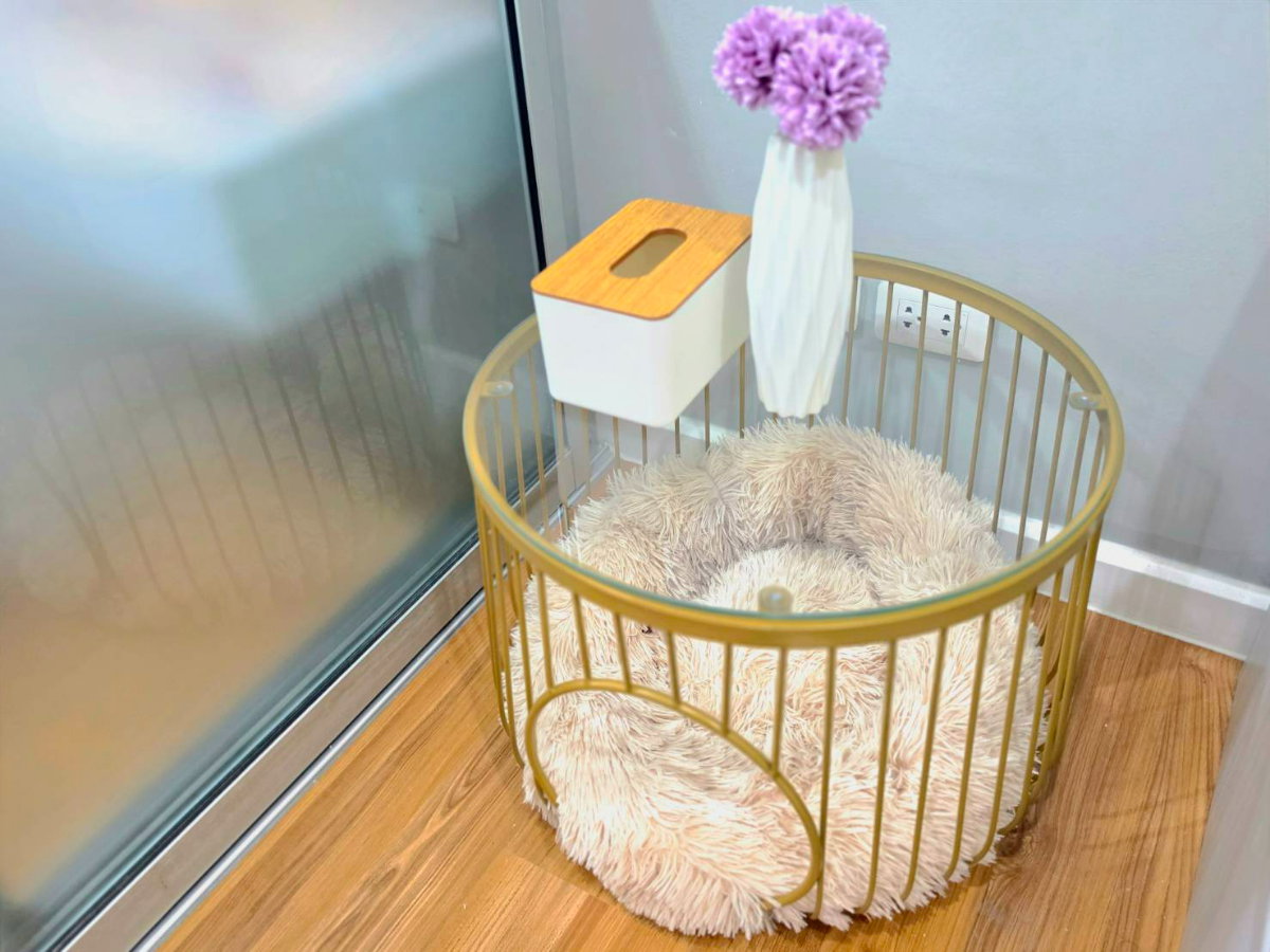 รูป ห้องน่ารักๆ สดใส สไตล์คนชอบของคิ้วท์ๆ มาเพิ่มแล้วค่ะ ขาย V condo ลาดกระบัง เฟส B ห้องสวย พร้อมหิ้วกระเป๋าเข้าอยู่ - รูปที่ 14/35