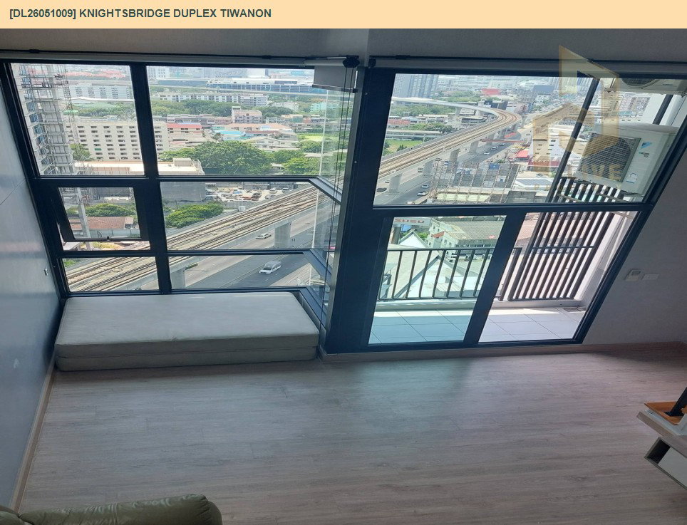 รูป DL26051009 ขายคอนโด ไนท์บริดจ์ ดูเพล็กซ์ ติวานนท์ (Knightsbridge Duplex Tiwanon) ใกล้ MRT กระทรวงสาธารณสุข พร้อมเข้าอยู่ โทรด่วน 0638692663 LineID @655ebbvc - รูปที่ 2/7