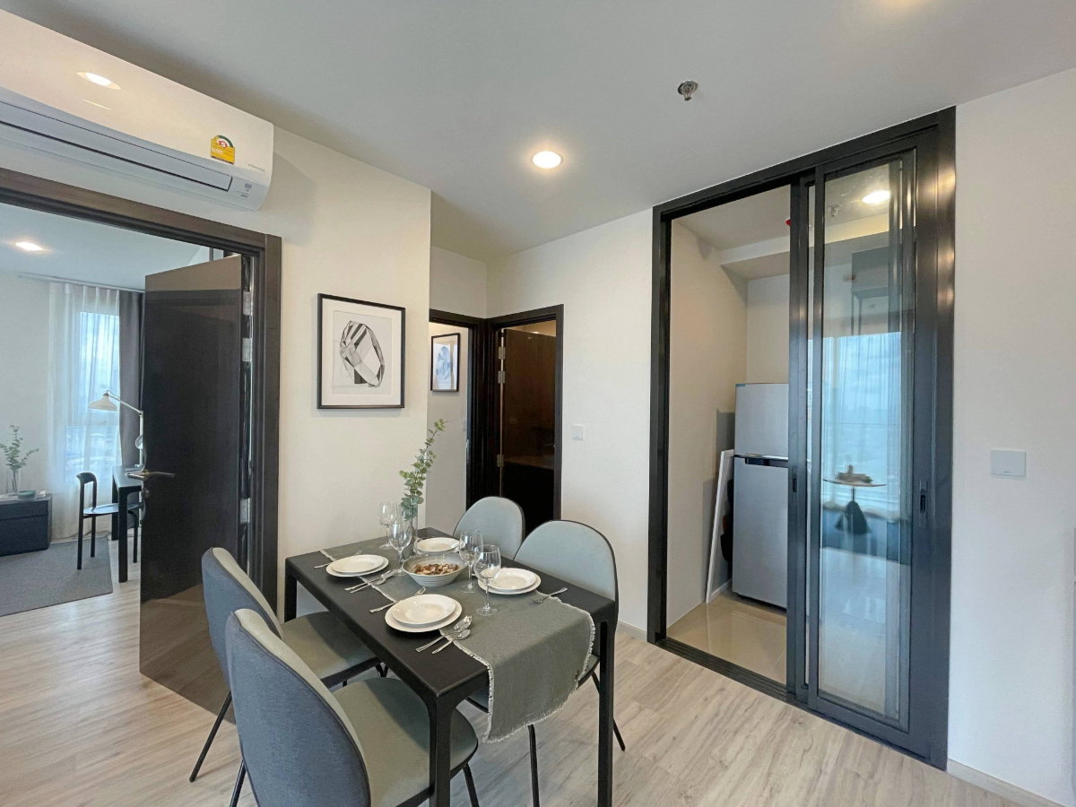 รูป ให้เช่า ✨XT Huaikhwang ✨2 ห้องนอน ขนาด 58.25 ตรม ห้องแต่ง เฟอร์ครบ พร้อมเข้าอยู่🥰 เดินทางสะดวกใกล้ MRT ห้วยขวาง  - รูปที่ 3/10