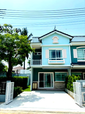 เช่าบ้านเดี่ยว เชียงใหม่ : 🔥✨ บ้านใหม่แกะกล่อง! ให้เช่า Townhome หลังมุม “Villaggio Sansai Chiang Mai” โครงการหรูจาก Land & Houses 